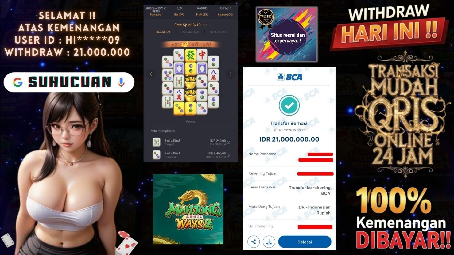 SUHUCUAN JACKPOT SLOT MAHJONG WAYS 2